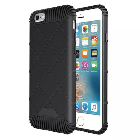 Housse de protection noire TPU coque iPhone 6 et 6s Housse de protection