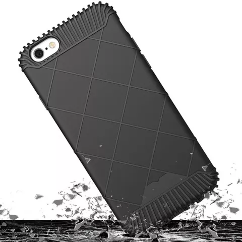 Housse de protection noire TPU coque iPhone 6 et 6s Housse de protection