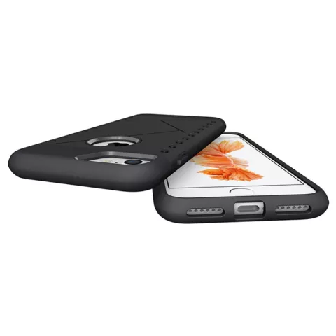 Coque rigide de protection noire en TPU compatible avec iPhone 7 8 coque de protection noire
