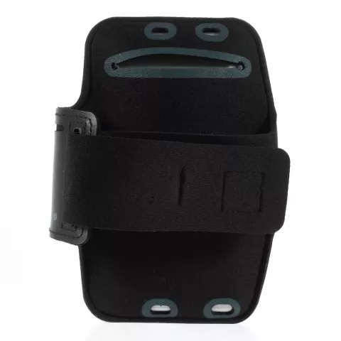 Ceinture de course compatible avec iPhone Plus / Max / Grand bracelet de sport pour mobile / t&eacute;l&eacute;phone - Noir
