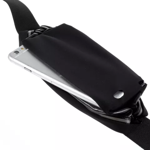 Ceinture de Course Ceinture de Hanche pour T&eacute;l&eacute;phone / Mobile / compatible avec iPhone Ceinture de Course de Sport Sac de Taille - Ajustable - Noir