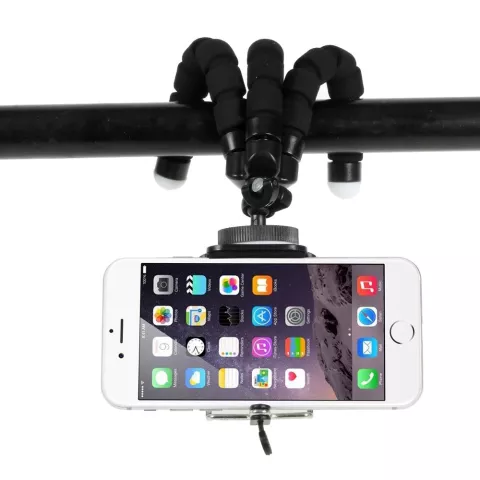 Tr&eacute;pied avec pieds antid&eacute;rapants Tr&eacute;pied souple Support de t&eacute;l&eacute;phone universel