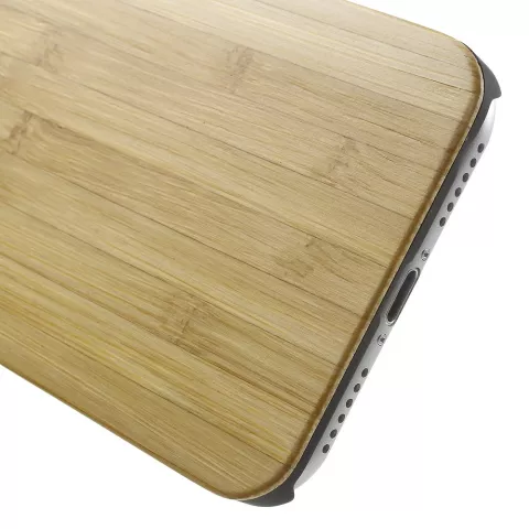 Couverture en bambou Faite &agrave; la main compatible avec l&#039;iPhone 7 8 SE 2020 SE 2022 &Eacute;tui en bois &Eacute;tui rigide