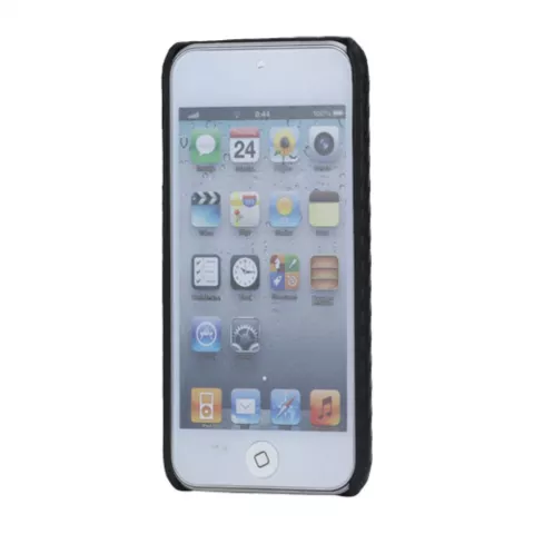 Housse de protection en fibre de carbone pour iPod Touch 5 6 7 Housse de protection rigide noire