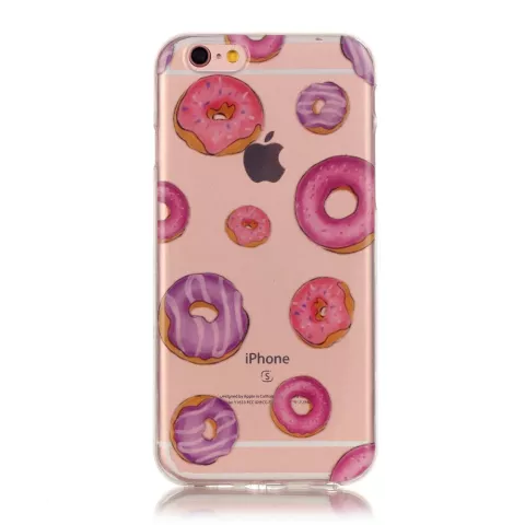 Coque Donut transparente en TPU la coque compatible avec iPhone 6 et 6s