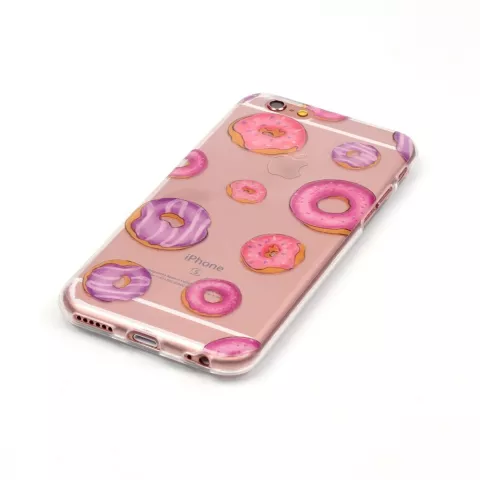 Coque Donut transparente en TPU la coque compatible avec iPhone 6 et 6s