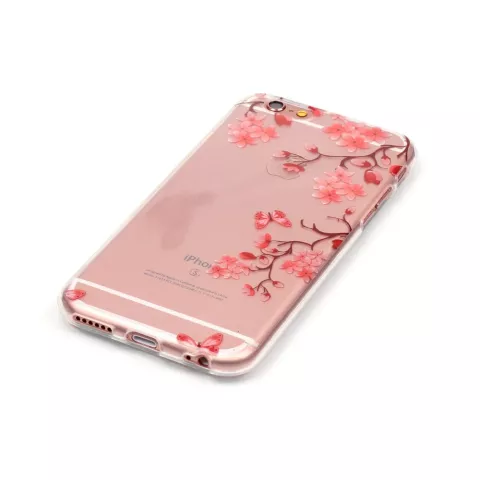 Blossom TPU compatible avec iPhone 6 6s coque zen cover - Transparent - Branches de fleurs