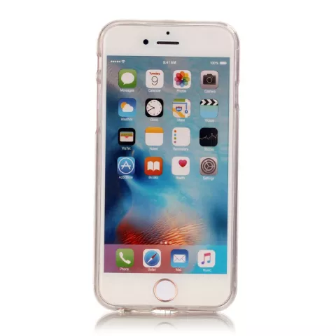 Blossom TPU compatible avec iPhone 6 6s coque zen cover - Transparent - Branches de fleurs
