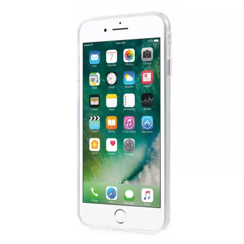 Coque en TPU en marbre compatible avec iPhone 7 8 SE 2020 SE 2022 Coque blanche Housse en marbre