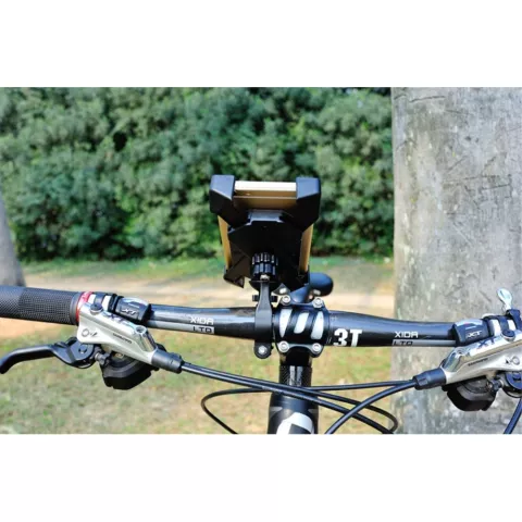 Support de v&eacute;lo universel compatible avec iPhone / Samsung Support de t&eacute;l&eacute;phone de v&eacute;lo r&eacute;glable - Noir