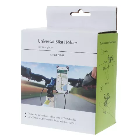 Support de v&eacute;lo universel compatible avec iPhone / Samsung Support de t&eacute;l&eacute;phone de v&eacute;lo r&eacute;glable - Noir