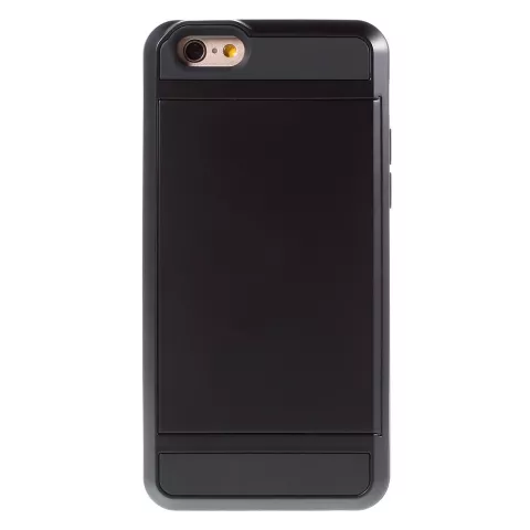 &Eacute;tui porte-cartes Secret compatible avec iPhone 6 Plus 6s Plus &Eacute;tui rigide - Portefeuille - Portefeuille - Noir
