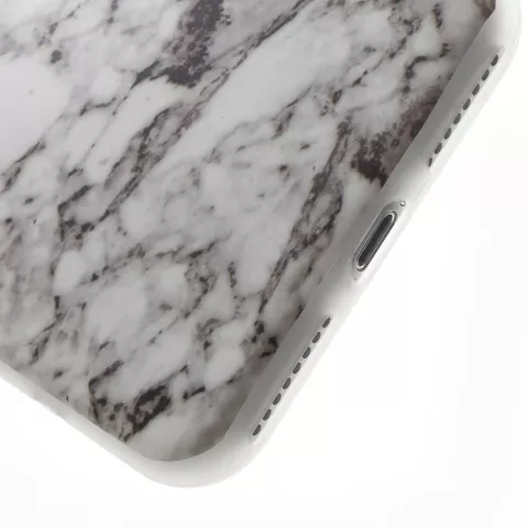 Coque en marbre blanc pour iPhone 7 Plus 8 Plus TPU
