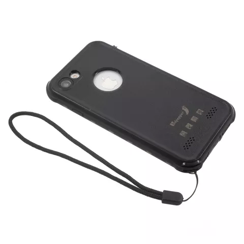Coque &eacute;tanche compatible avec iPhone 7 8 SE 2020 SE 2022 IP68 coque &eacute;tanche noire