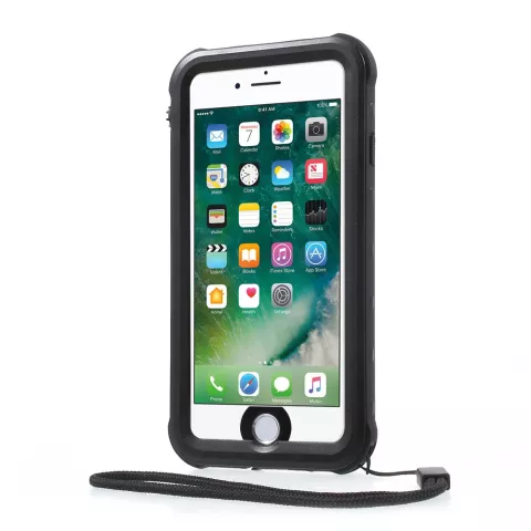 Coque &eacute;tanche compatible avec iPhone 7 8 SE 2020 SE 2022 IP68 coque &eacute;tanche noire