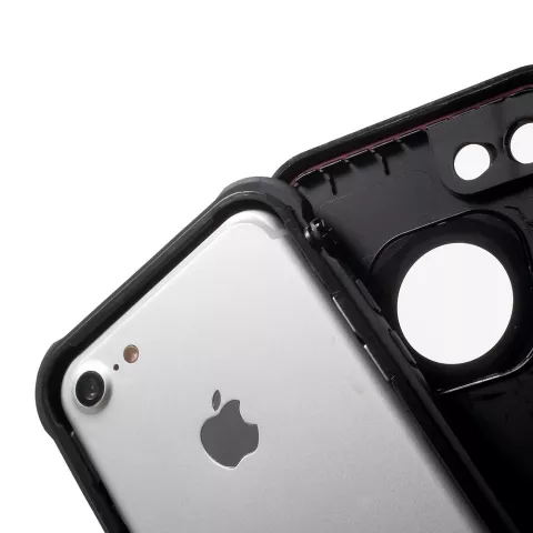 Coque &eacute;tanche compatible avec iPhone 7 8 SE 2020 SE 2022 IP68 coque &eacute;tanche noire