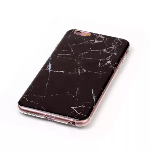 Coque en marbre noir pour iPhone 6 Plus 6s Plus TPU