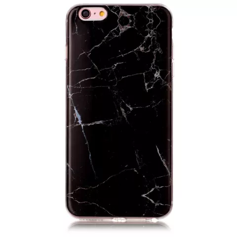 Coque en marbre noir pour iPhone 6 Plus 6s Plus TPU