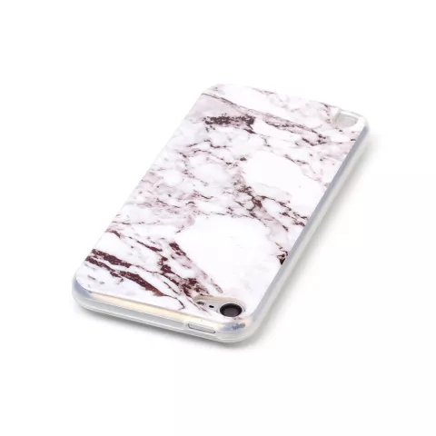 Blanc compatible avec iPod Touch 5 6 7 coque en TPU marbre coque en marbre