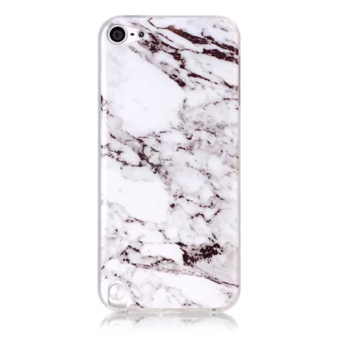 Blanc compatible avec iPod Touch 5 6 7 coque en TPU marbre coque en marbre
