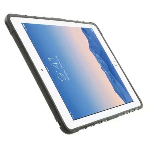 Antichoc compatible avec iPad Air 2 Cover - Coque rigide en TPU tr&egrave;s robuste noir