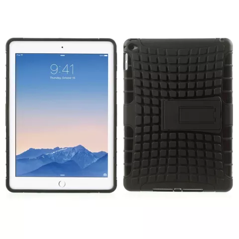 &Eacute;tui antichoc pour iPad Air 2 - &Eacute;tui rigide en TPU tr&egrave;s robuste noir