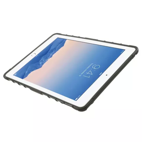 &Eacute;tui antichoc pour iPad Air 2 - &Eacute;tui rigide en TPU tr&egrave;s robuste noir