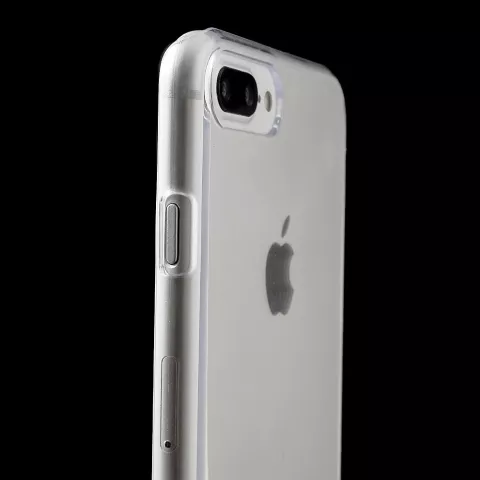 Coque rigide transparente compatible avec iPhone 7 Plus 8 Plus Coque transparente robuste