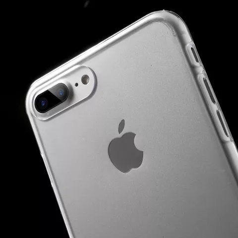 Coque rigide transparente compatible avec iPhone 7 Plus 8 Plus Coque transparente robuste