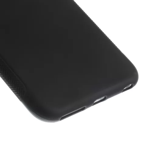 Coque TPU noire Coque en silicone solide pour iPhone 6 6s Poign&eacute;e suppl&eacute;mentaire noire