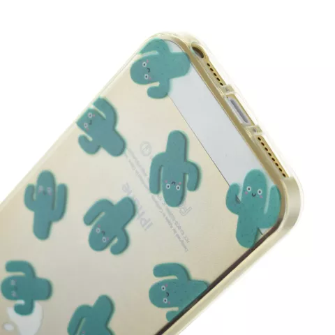 Coque transparente iPhone 5, 5s et SE 2016 TPU cactus transparent