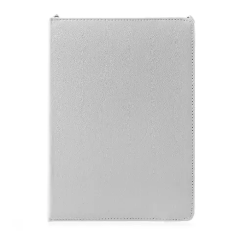 &Eacute;tui blanc compatible avec iPad 2017 2018, couvercle rotatif avec support