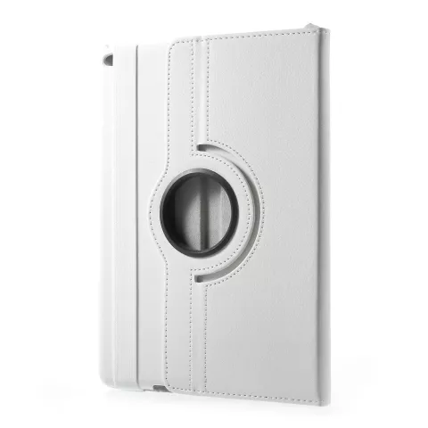 &Eacute;tui blanc compatible avec iPad 2017 2018, couvercle rotatif avec support