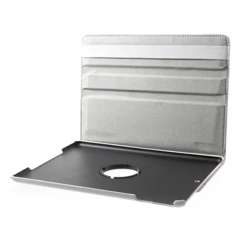 &Eacute;tui blanc compatible avec iPad 2017 2018, couvercle rotatif avec support