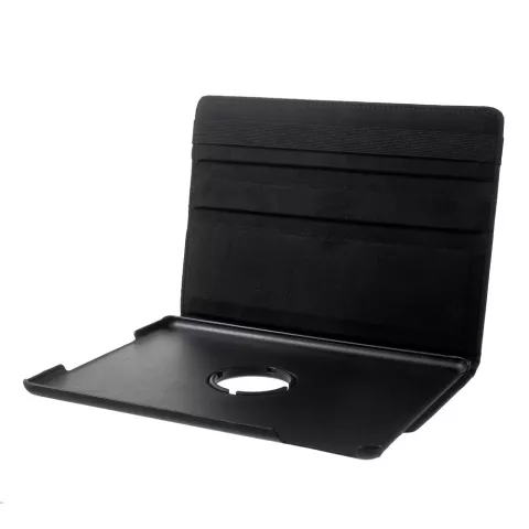 Noir compatible avec iPad 2017 2018, &eacute;tui rotatif en cuir standard