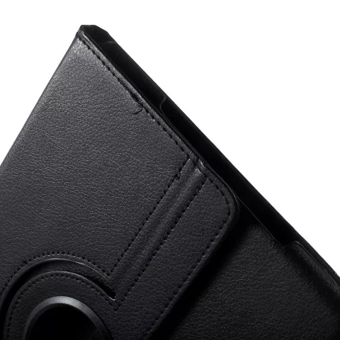 Noir compatible avec iPad 2017 2018, &eacute;tui rotatif en cuir standard