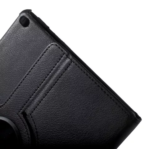 Noir compatible avec iPad 2017 2018, &eacute;tui rotatif en cuir standard
