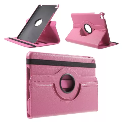 Housse en cuir rose pour iPad mini 4 et iPad mini 5 (2019)