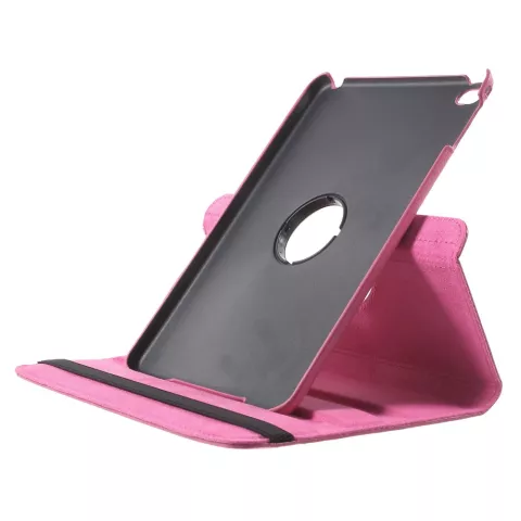 &Eacute;tui rotatif en cuir rose compatible avec iPad mini 4 et &agrave; l&#039;iPad mini 5 (2019)