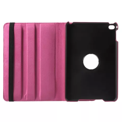 &Eacute;tui rotatif en cuir rose compatible avec iPad mini 4 et &agrave; l&#039;iPad mini 5 (2019)