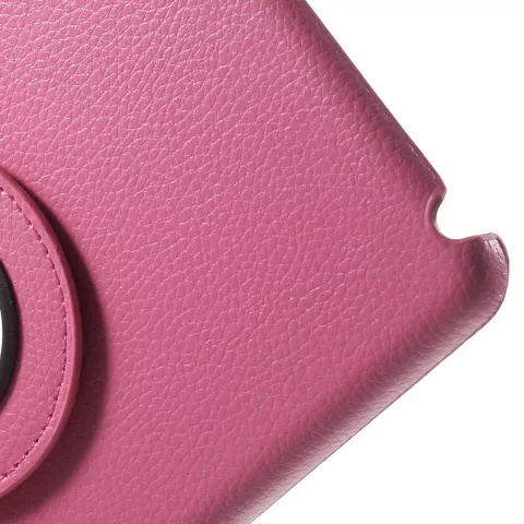 &Eacute;tui rotatif en cuir rose compatible avec iPad mini 4 et &agrave; l&#039;iPad mini 5 (2019)