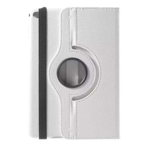 &Eacute;tui rotatif en cuir blanc compatible avec iPad mini 4 et &agrave; l&#039;iPad mini 5 (2019)
