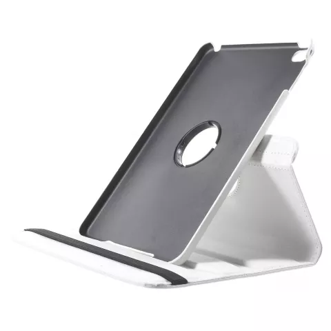 &Eacute;tui rotatif en cuir blanc compatible avec iPad mini 4 et &agrave; l&#039;iPad mini 5 (2019)