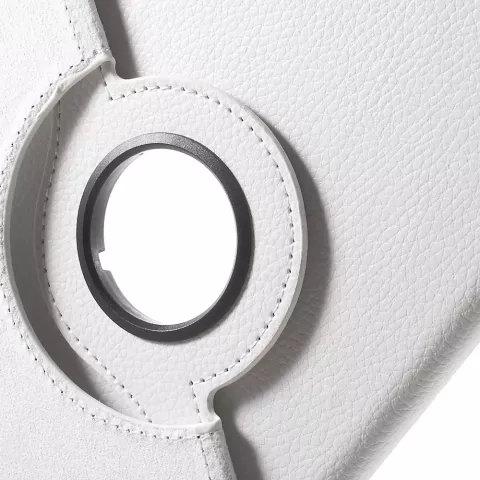 &Eacute;tui rotatif en cuir blanc compatible avec iPad mini 4 et &agrave; l&#039;iPad mini 5 (2019)