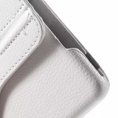&Eacute;tui rotatif en cuir blanc compatible avec iPad mini 4 et &agrave; l&#039;iPad mini 5 (2019)