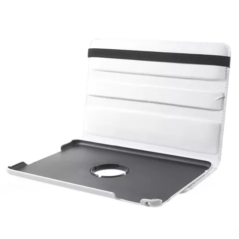 &Eacute;tui rotatif en cuir blanc compatible avec iPad mini 4 et &agrave; l&#039;iPad mini 5 (2019)