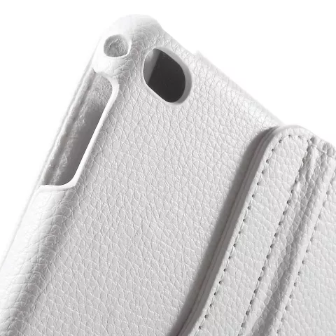 &Eacute;tui rotatif en cuir blanc compatible avec iPad mini 4 et &agrave; l&#039;iPad mini 5 (2019)