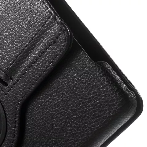 &Eacute;tui rotatif en cuir noir pour iPad mini 4 et iPad mini 5 (2019)