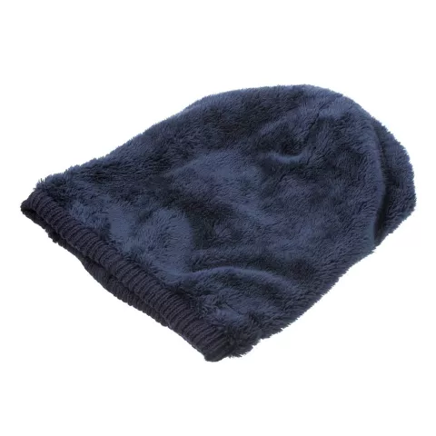 Bonnet de musique Bluetooth tricot&eacute; bonnet de musique bleu