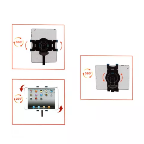 Tr&eacute;pied universel pour tablette, support inclinable, adapt&eacute; aux musiciens iPad